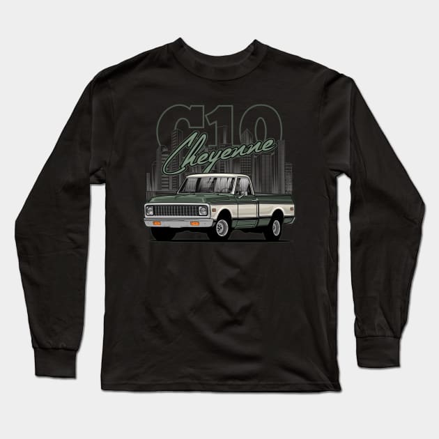 C10 Cheyenne Long Sleeve T-Shirt by WINdesign